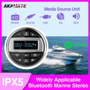 Boat Radio Media Player Marine Stereo MP3 Waterproof Bluetooth